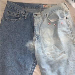 Homemade vintage mom jeans